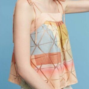 Anthropologie Akemi + Kin Abstract Geo Tank Top, Size Small